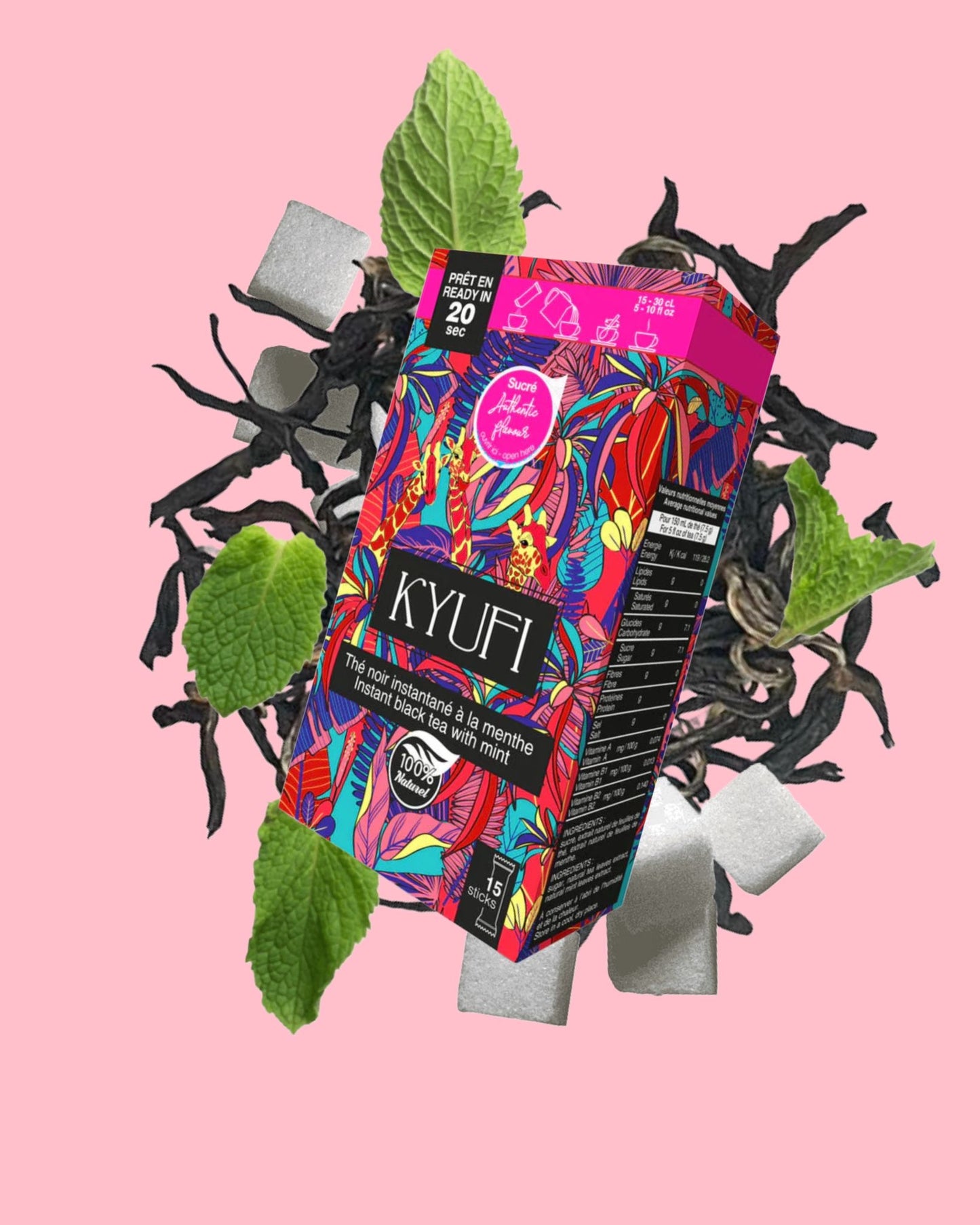 12x Instant Schwarz Tee & Minze