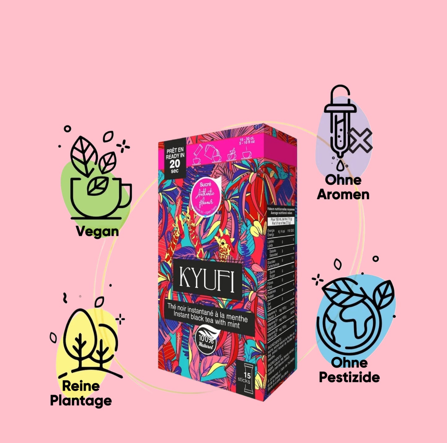 12x Instant Schwarz Tee & Minze