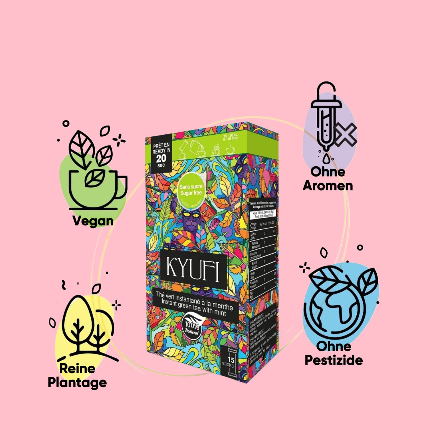 12x Instant Grüntee & Minze - Ohne Zucker