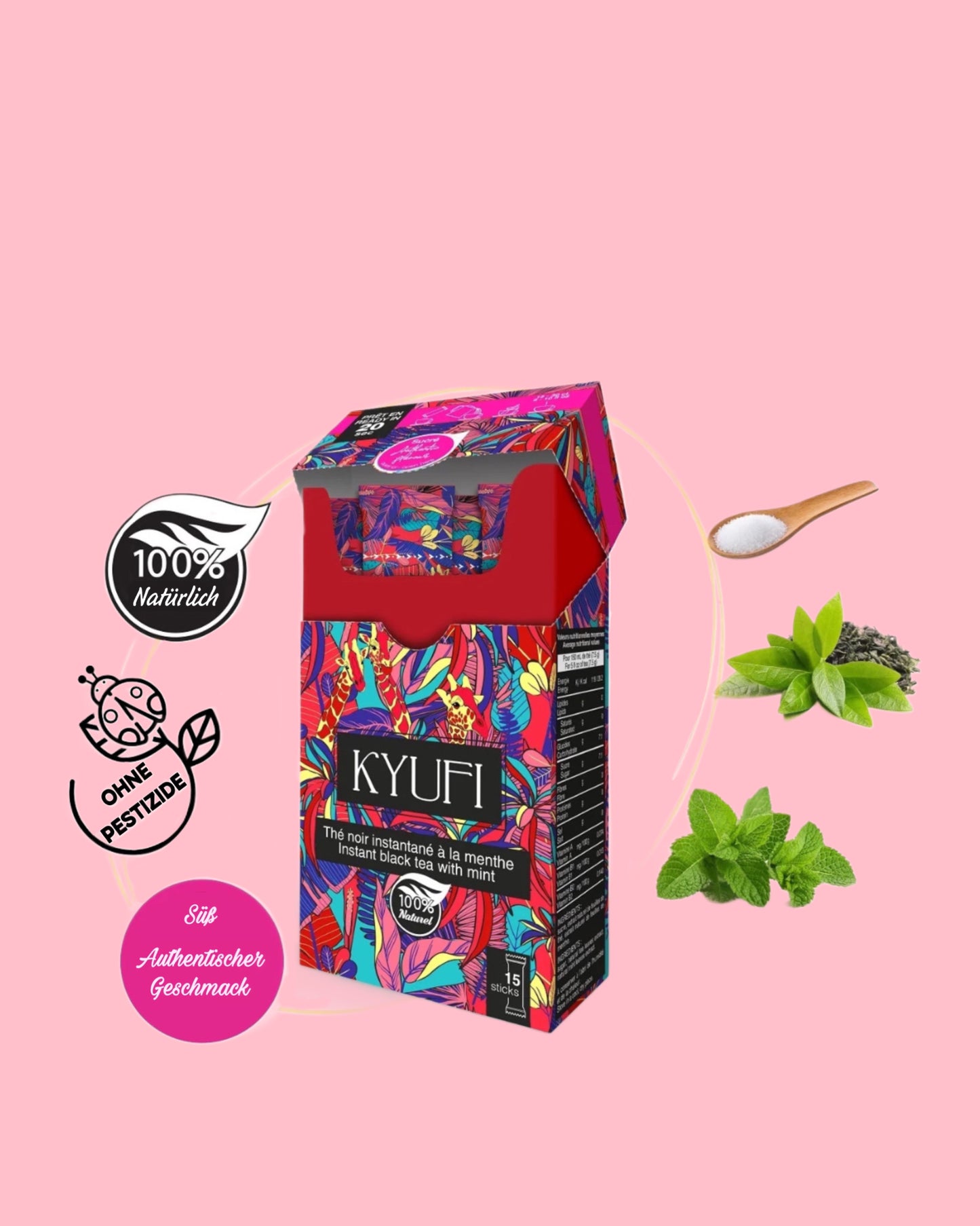 12x Instant Schwarz Tee & Minze